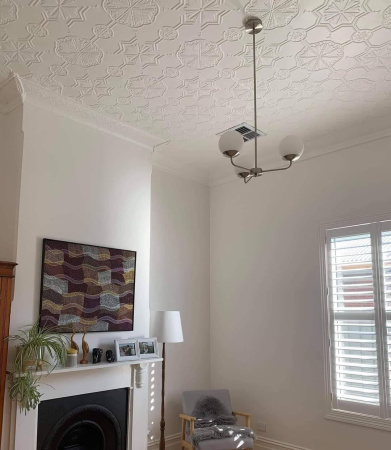 apm kaleidoscope white lounge ceiling