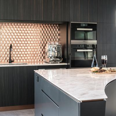 Fishscale Copper Splashback